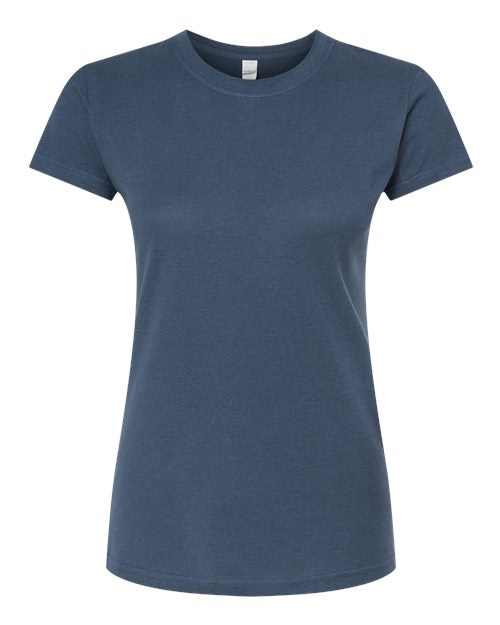 Tultex Women's Fine Jersey Slim Fit T-Shirt - Indigo Front