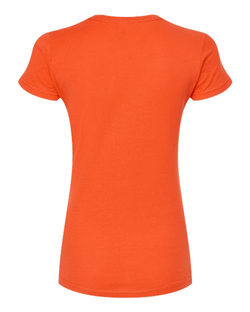 Women's Fine Jersey Slim Fit T-Shirt - Orange Back