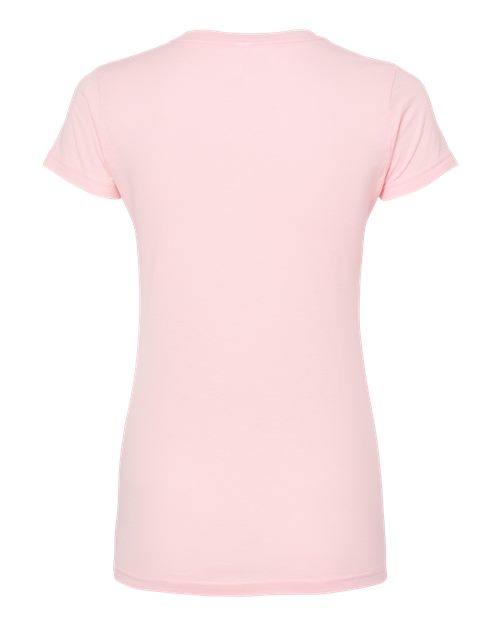 Women's Fine Jersey Slim Fit T-Shirt - Pink Back