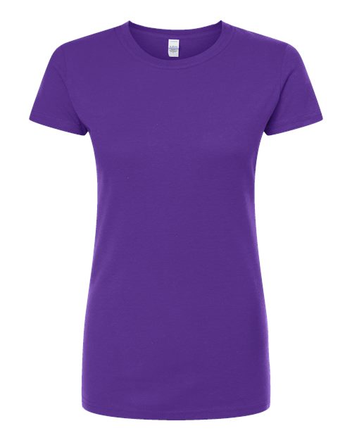 Women's Fine Jersey Slim Fit T-Shirt - Purple Front