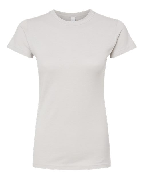 Women's Fine Jersey Slim Fit T-Shirt - Silver Front