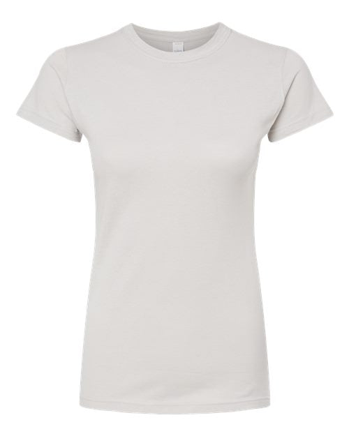 Tultex Women's Fine Jersey Slim Fit T-Shirt - Silver Front