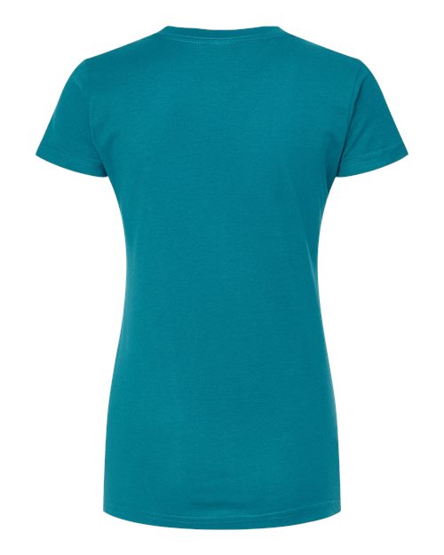 Women's Fine Jersey Slim Fit T-Shirt - Teal Back