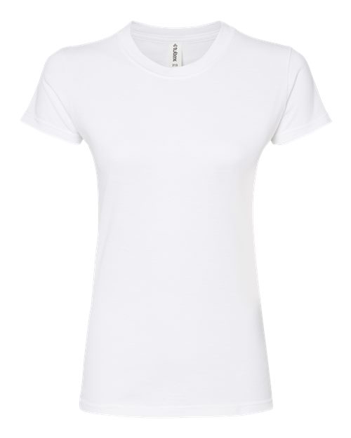 Women's Fine Jersey Slim Fit T-Shirt - White Front