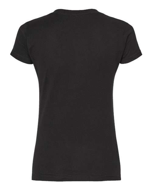 Women's Fine Jersey V-Neck T-Shirt - Black Back