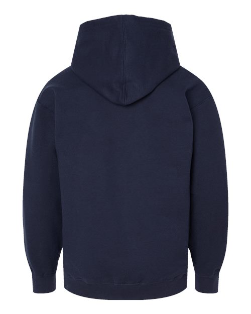 Youth Hooded Sweatshirt - Navy Back