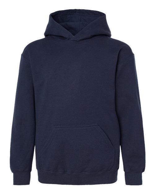 Youth Hooded Sweatshirt - Navy Front