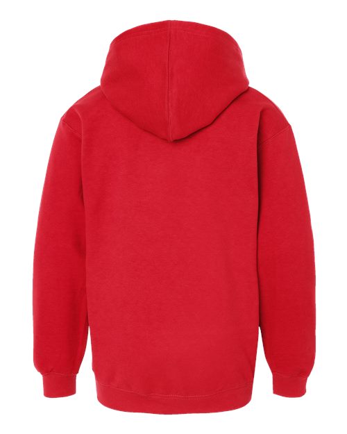 Youth Hooded Sweatshirt - Red Back