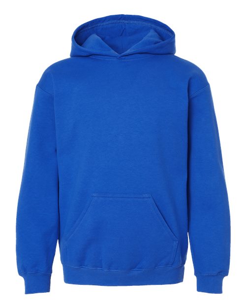 Youth Hooded Sweatshirt - Royal Front