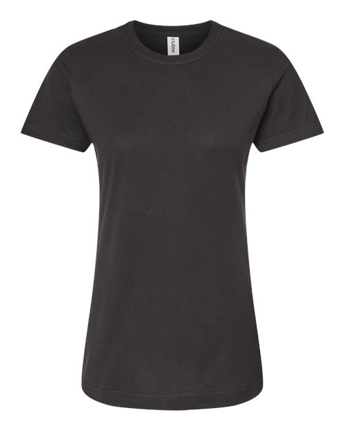 Tultex Women's Fine Jersey Classic Fit T-Shirt - Black Front