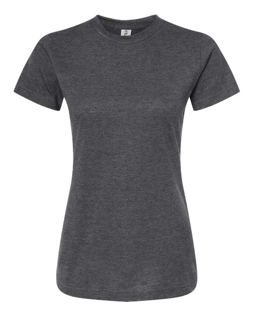 Women's Fine Jersey Classic Fit T-Shirt - Heather Charcoal Front
