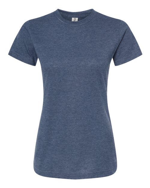 Women's Fine Jersey Classic Fit T-Shirt - Heather Denim Front