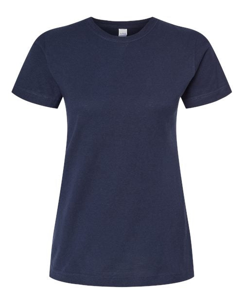 Women's Fine Jersey Classic Fit T-Shirt - Navy Front
