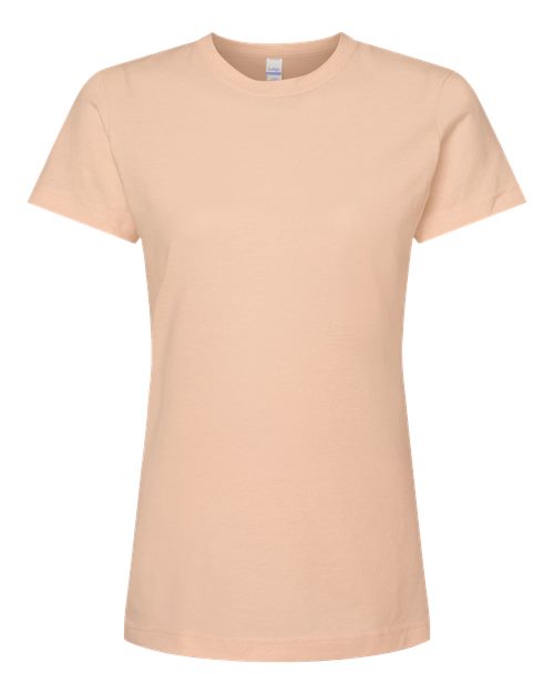 Women's Fine Jersey Classic Fit T-Shirt - Peach Front