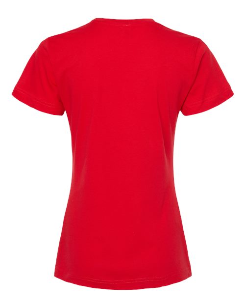 Women's Fine Jersey Classic Fit T-Shirt - Red Back