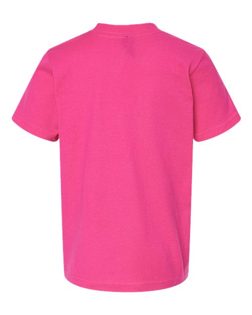 Youth Fine Jersey T-Shirt - Fuchsia Back