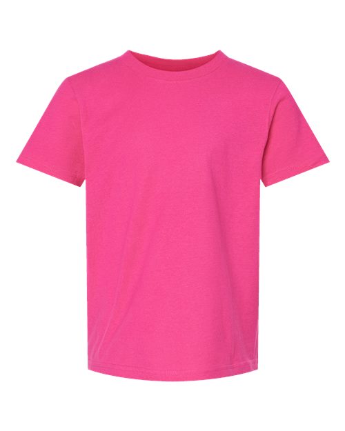 Youth Fine Jersey T-Shirt - Fuchsia Front