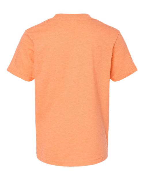 Youth Fine Jersey T-Shirt - Heather Cantaloupe Back