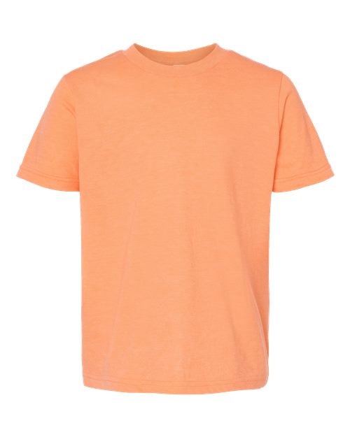Youth Fine Jersey T-Shirt - Heather Cantaloupe Front