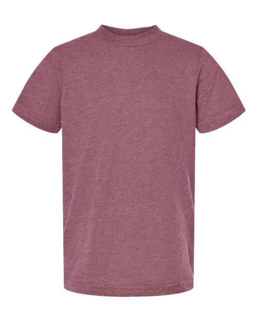 Tultex Youth Fine Jersey T-Shirt - Heather Cassis Front