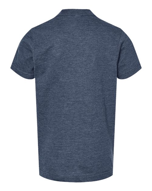Youth Fine Jersey T-Shirt - Heather Denim Back