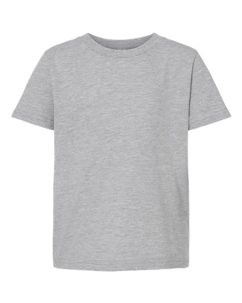 Youth Fine Jersey T-Shirt - Heather Grey Front
