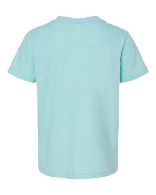 Youth Fine Jersey T-Shirt - Heather Purist Blue Back