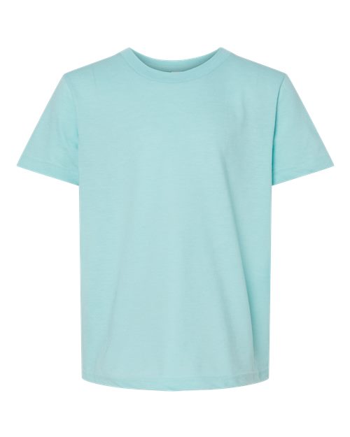 Youth Fine Jersey T-Shirt - Heather Purist Blue Front