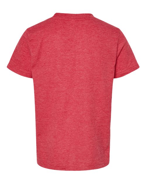 Youth Fine Jersey T-Shirt - Heather Red Back