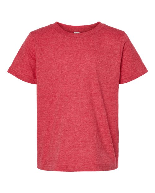 Youth Fine Jersey T-Shirt - Heather Red Front