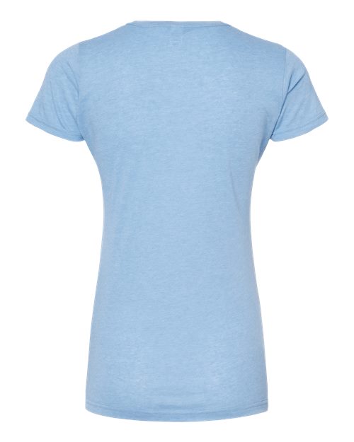 Women's Poly-Rich T-Shirt - Heather Athletic Blue Back