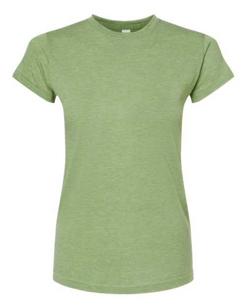 Women's Poly-Rich T-Shirt - Heather Green Front