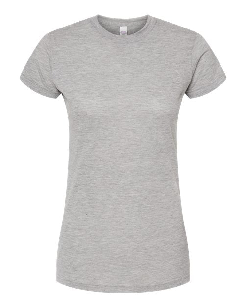 Tultex Women's Poly-Rich T-Shirt - Heather Grey Front