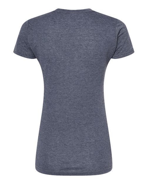 Women's Poly-Rich T-Shirt - Heather Navy Back