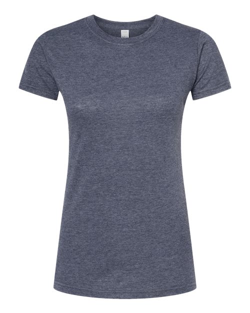 Women's Poly-Rich T-Shirt - Heather Navy Front