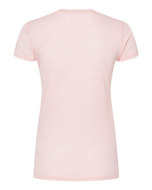 Women's Poly-Rich T-Shirt - Heather Pink Back
