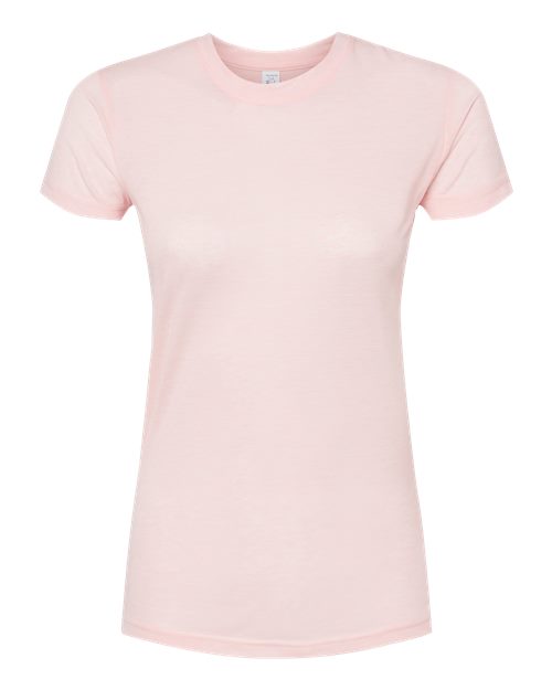 Women's Poly-Rich T-Shirt - Heather Pink Front