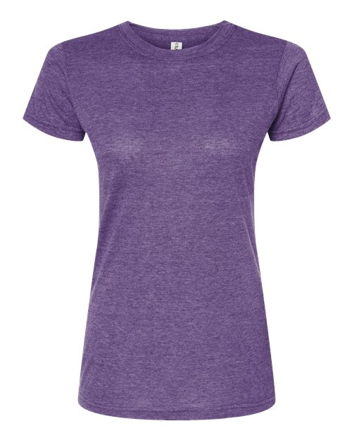 Women's Poly-Rich T-Shirt - Heather Purple Front