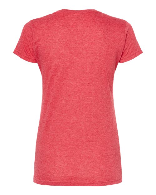 Women's Poly-Rich T-Shirt - Heather Red Back