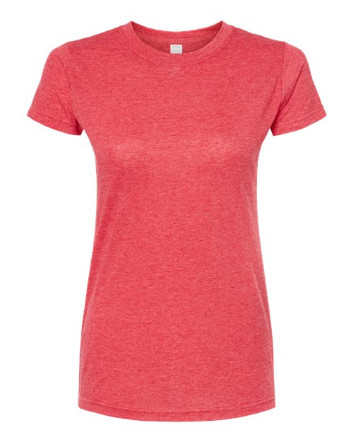 Women's Poly-Rich T-Shirt - Heather Red Front