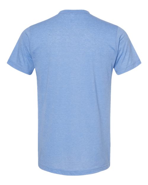 Unisex Poly-Rich T-Shirt - Heather Athletic Blue Back