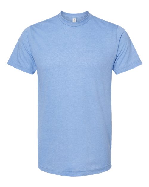 Unisex Poly-Rich T-Shirt - Heather Athletic Blue Front