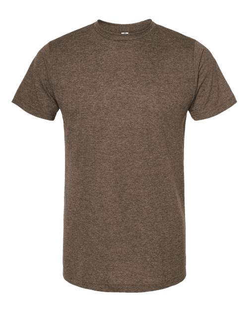 Unisex Poly-Rich T-Shirt - Heather Brown Front