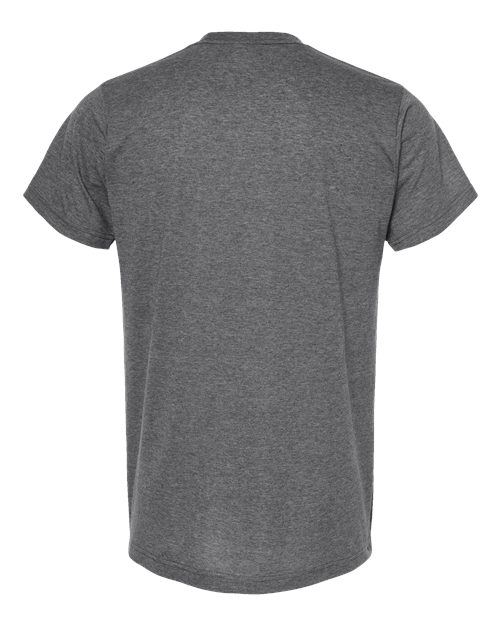 Unisex Poly-Rich T-Shirt - Heather Charcoal Back