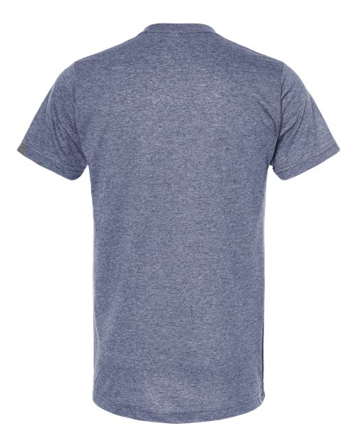 Unisex Poly-Rich T-Shirt - Heather Denim Back