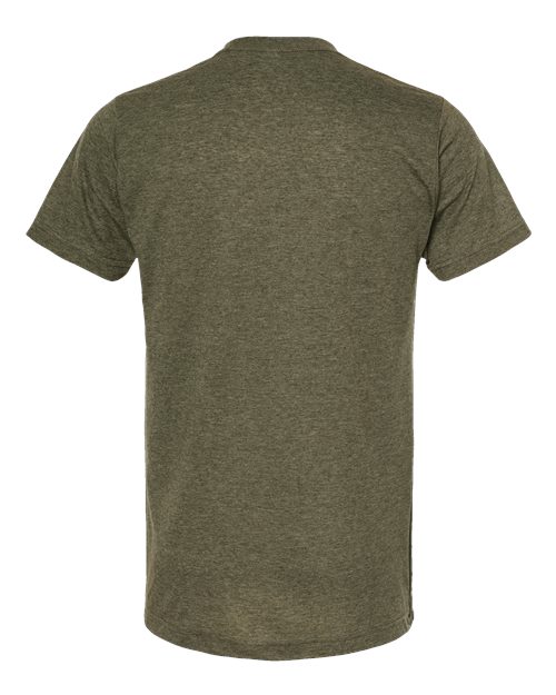 Unisex Poly-Rich T-Shirt - Heather Military Green Back