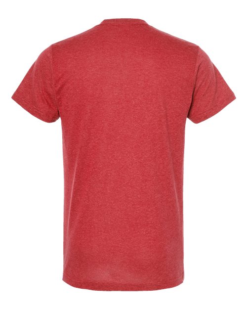 Unisex Poly-Rich T-Shirt - Heather Red Back