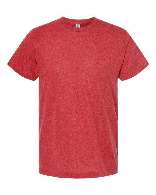Unisex Poly-Rich T-Shirt - Heather Red Front