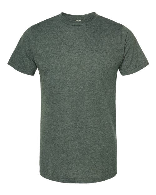 Tultex Unisex Poly-Rich T-Shirt - Heather Hunter Front
