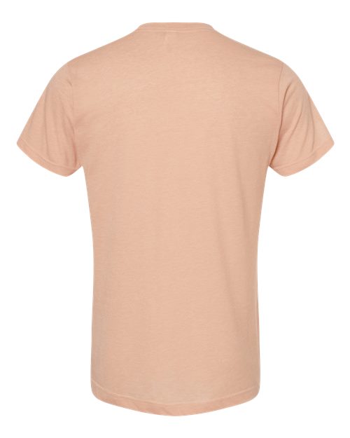 Unisex Poly-Rich T-Shirt - Heather Peach Back